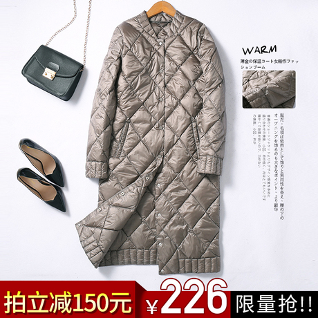 冬季羽绒服女中长款2018新款修身显瘦韩版反季女装潮冬装外套女商品大图