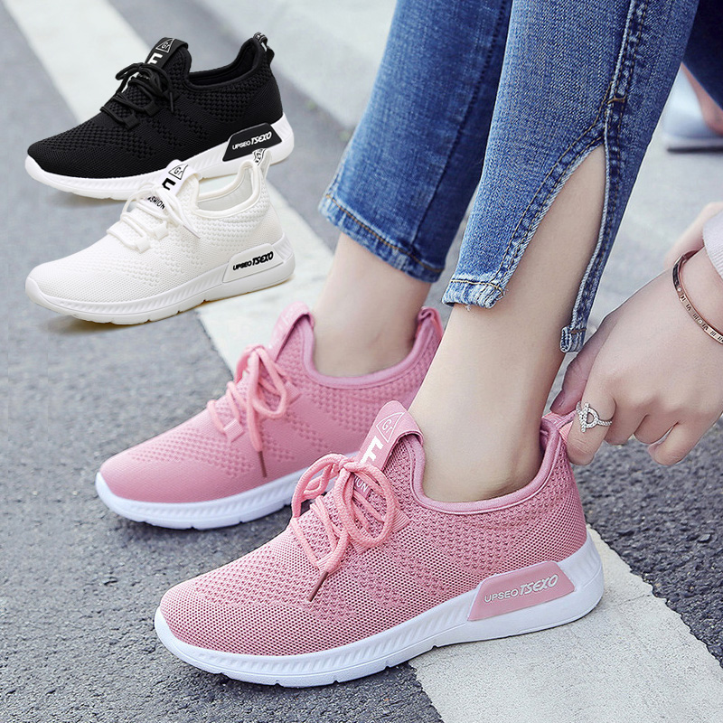 Jordan Genuine 2019 Summer New Flyknit Breathable Women's Shoes Student Mesh Casual Running Versatile Sports Shoes Summer