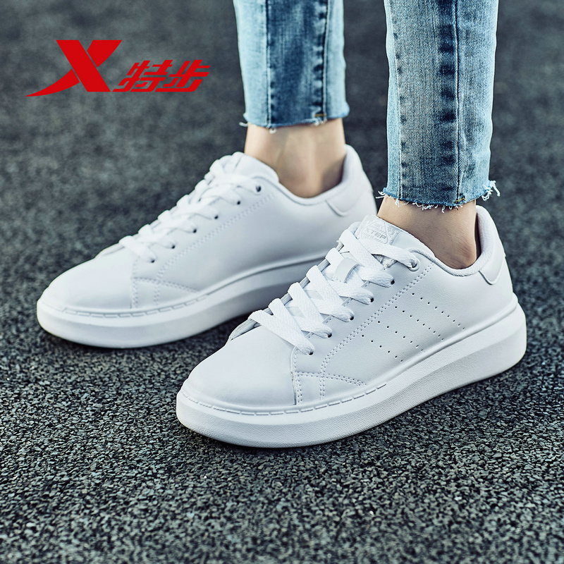 Special Step Official Women's Board Shoes Casual Shoes Women's Shoes 2019 Spring New Sports Shoes Lightweight and Breathable Running Shoes