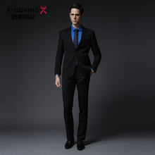 劲霸男装套西质感羊毛净色商务商务套西服男|BSFX3024