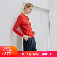 JUZUI/玖姿奥莱店冬装新款2018多色系带亮丝毛衣女套头上衣图片