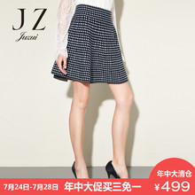 JUZUI/玖姿奥莱店裙子女刺绣百褶裙夏季新款小裙子女束腰短裙图片