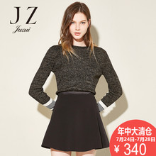 JUZUI/玖姿奥莱店2018秋装新款长袖圆领上衣休闲毛衫女图片
