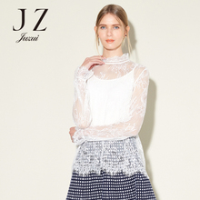 JUZUI/玖姿奥莱店上衣女韩版上衣女蕾丝性感衬衣女秋季新款图片