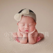 小飞新生儿摄影道具婴儿童宝宝拍照拍摄头花头饰发饰蝴蝶结 多色