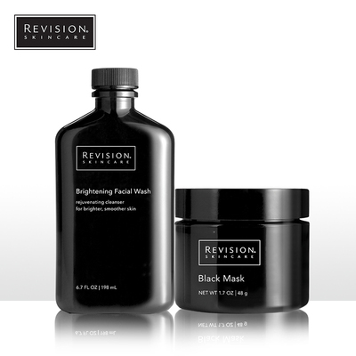 Revision Skincare控油洁面去角质洗面奶洁面乳黑泥面膜套装