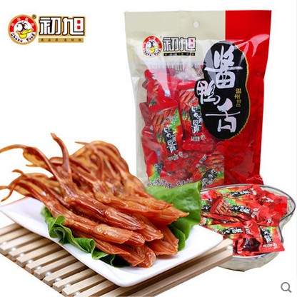克550毛重零食小吃480g酱香净温州特产初旭酱鸭舌头原味包邮