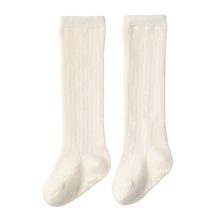 宝宝高筒袜儿童袜子秋冬护膝knee socks01暖白 日本MARLMARL官方