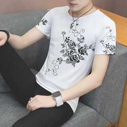 男士短袖T恤大码休闲打底长袖体恤衫青少年修身小衫潮流男装上衣