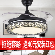 吊扇灯风扇灯静音客厅餐厅卧室家用简约现代电扇灯具隐形风扇吊灯