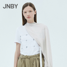 商场同款 江南布衣2019夏季新品 JNBY 印花优雅T恤女5J4610170