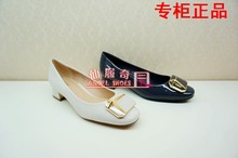 KISSCAT接吻猫2018春中跟KA98108-10圆头搭扣低帮单鞋KA08108-10