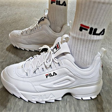 韩国代购 Fila/斐乐 Disruptor 2 男女情侣休闲运动增高鞋 小白鞋