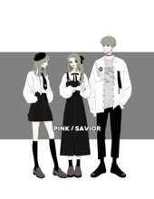 学院系情侣闺蜜班服套装 SAVIOR感官美学设计款 PINK
