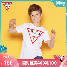 T恤 纯棉撞色经典 男童夏装 倒三角LOGO儿童短袖 2019新款 GUESS童装