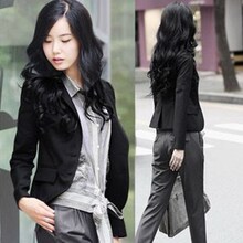 职业小西服外套 短款 2014春秋新款 显瘦长袖 修身 韩版 小西装 女装