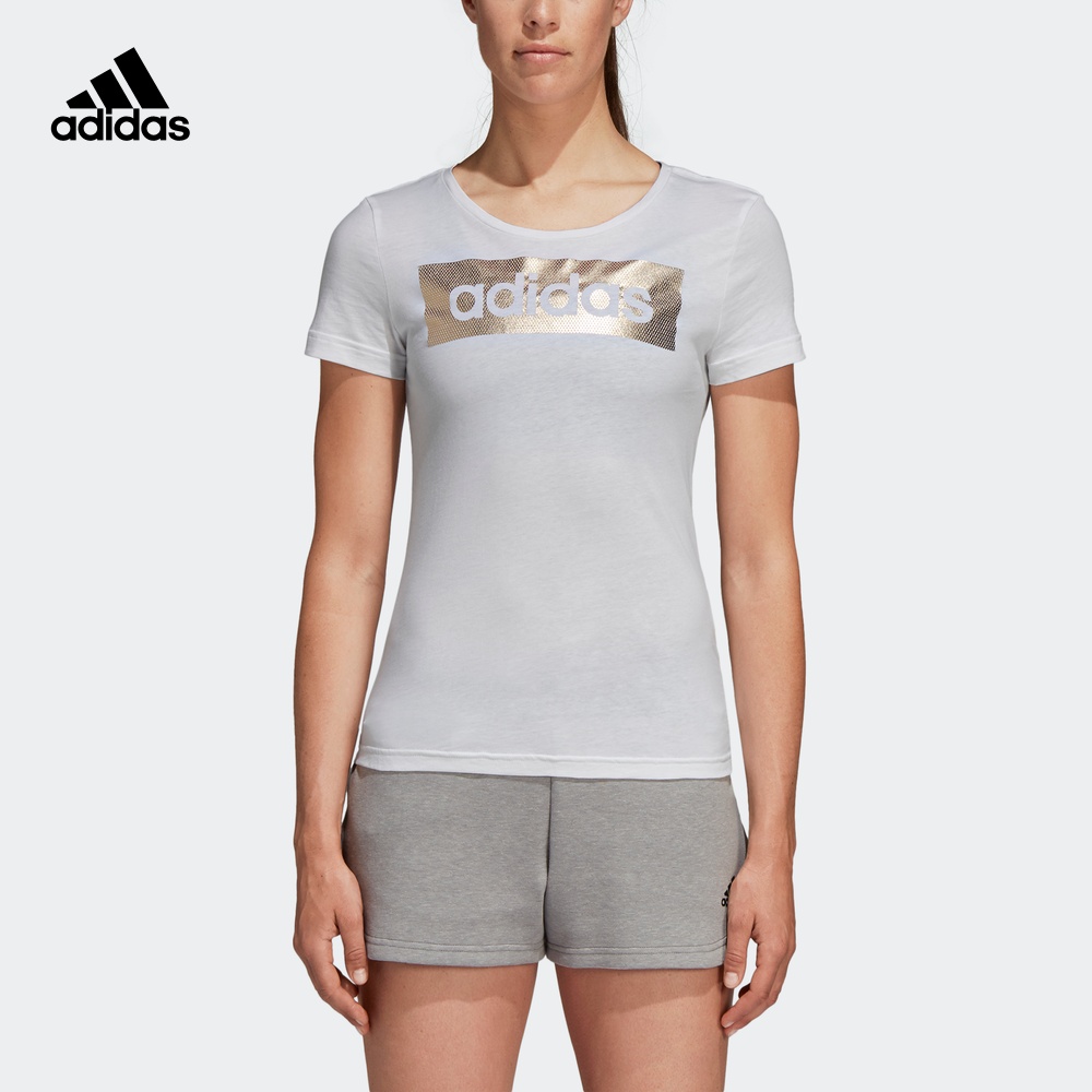 Adidas Official Website adidas Women's Sports Round Neck Pullover Short Sleeve T-shirt CD197CD197CD1981