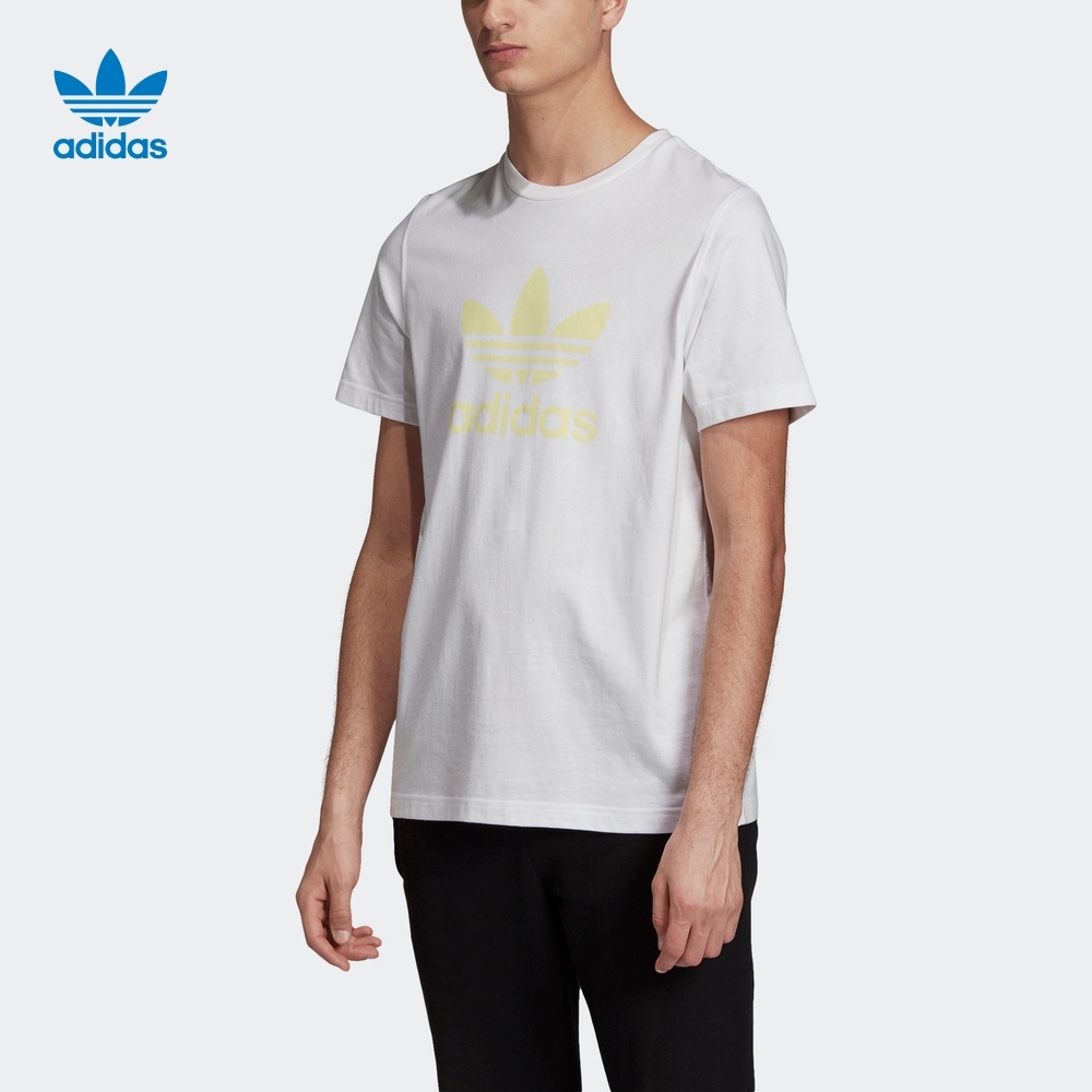 Adidas official website adidas clover men's sports short sleeved T-shirt FK1349 DV1603 EJ9677