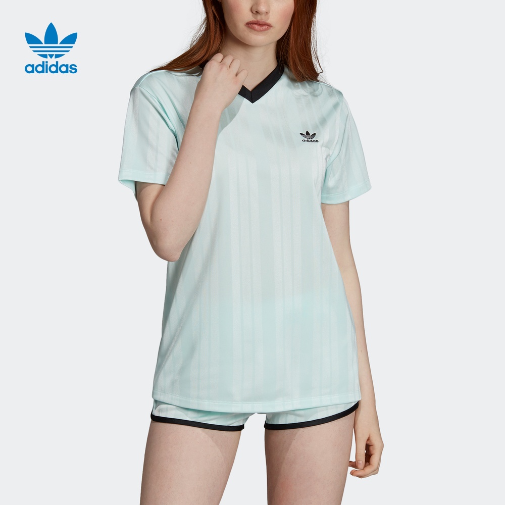 Adidas official website adidas clover REGULAR TEE women's sports short sleeved T-shirt DV0115
