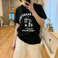 特Hamo韩国东大门代购19夏新款简单佰搭减龄显瘦基础款短袖T恤女