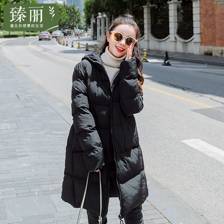 臻丽 2018冬装胖mm加厚棉服新款棉衣胖妹妹大码女装加大开衫外套商品大图