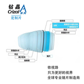 钻晶A3双非球面A4防蓝光镜片近视眼镜片 依视路镜片A 车房定制片