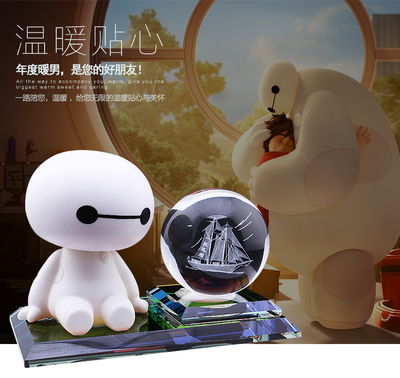 个性模型迷你小白车摆件高档创意可爱卡通车上时尚车子玩具饰品中