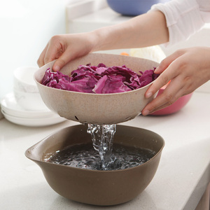 居家塑料双层沥水篮