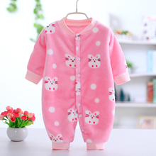 包邮 婴幼儿 宝宝衣服婴儿连体衣秋冬哈衣法兰绒珊瑚绒连体睡衣