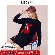 乐町慵懒风毛衣连衣裙2018早秋新款女装套头毛针织衫时尚薄款外套图片