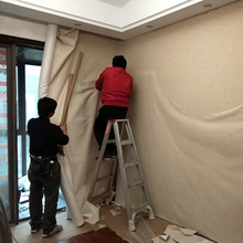 加厚现代简约无缝亚麻墙布素色棉麻壁布简欧式客厅卧室电视背景墙