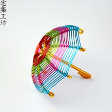手工DIY铝线雨伞小花伞工艺品玩具彩色铝丝工艺品情人节礼物 宅集