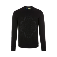 VERSACE JEANS纯棉VJ logo图案装饰女士套头卫衣图片