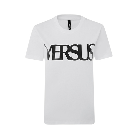 VERSUS范瑟丝纯棉材质logo字母图案装饰女士短袖T恤商品大图