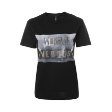 VERSUS范瑟丝纯棉材质印花logo字母装饰女士短袖T恤图片