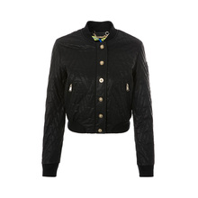 Versace Jeans波浪纹装饰混合材质女士夹克图片