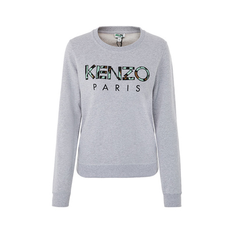 KENZO纯棉材质贴布logo字母图案女士套头卫衣商品大图