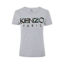 KENZO纯棉材质贴布logo字母装饰女士短袖T恤图片