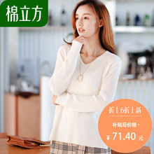 小清新秋季毛衣女韩版套头长袖新款棉立方宽松外穿学生慵懒针织衫图片