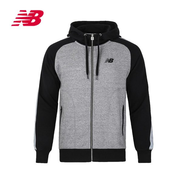 New Balance/NB 男款长袖连帽针织外套 运动休闲外套