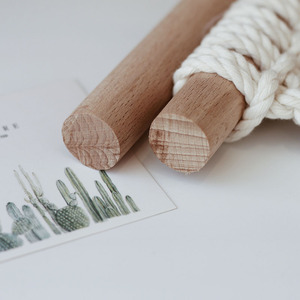 夏薾WSHARE编绳INS北欧风挂毯材料包榉木棍木条直径1.2厘米2厘米