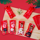 2019新年福猪喜庆红包装礼盒雪花酥牛轧糖袋手提盒烘焙饼干包装袋