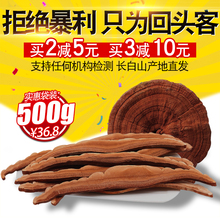 包邮 灵芝片泡水 东北半野生赤灵芝切片 长白山灵芝片500克 泓品堂