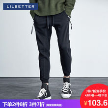 Lilbetter男士休闲裤 修身束脚裤小脚裤弹力运动哈伦长裤男卫裤潮