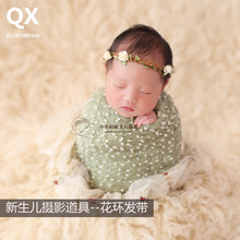 新生儿摄影道具拍摄头饰婴儿照相发带宝宝满月百天拍照饰品头花