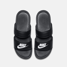 Nike Benassi Duo Ultra男女黑白绑带忍者拖鞋819717-100-010-602