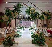 2018婚礼创意婚礼仿真花森系装 婚庆留影区道具婚庆道具新款 饰拱门