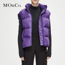 MOCO2018冬季新品纯色立领马甲背心羽绒服MA184EIN103 摩安珂图片