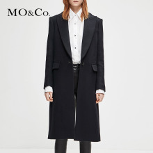 MOCO2018冬季新品单排扣中长款大衣外套MA184OVC104 摩安珂图片