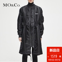 MOCO2018秋季新品立领抽绳收腰字母印花外套MT183COT105 摩安珂图片